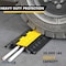 Kable Kontrol Cable Ramp, 1.77 in H, 35.43 in L, 9.842 in W, 2 Channel, Polyurethane/Rubber, Black, Yellow CP9987 - alternate 7